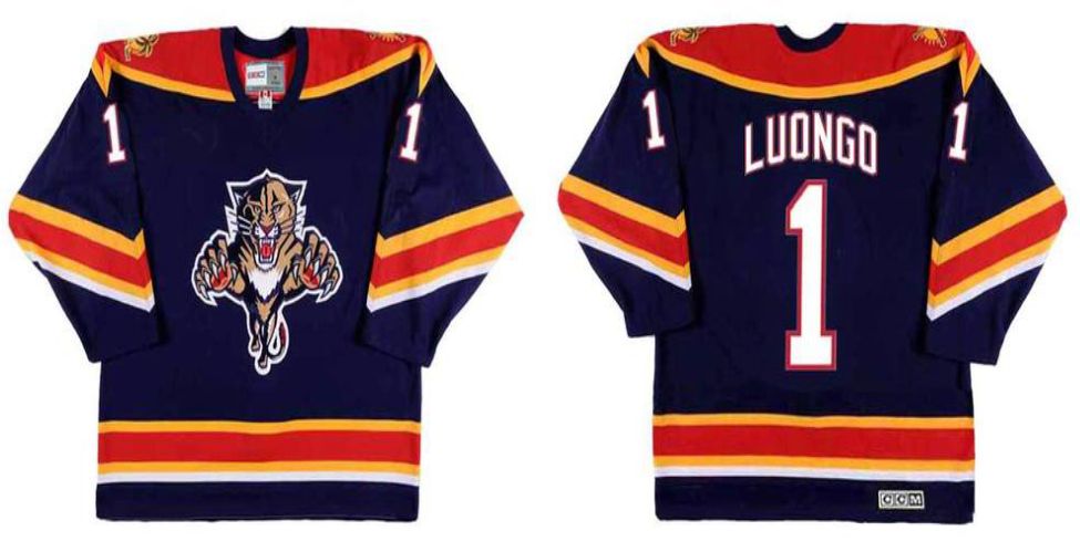 2019 Men Florida Panthers #1 Loungo blue CCM NHL jerseys